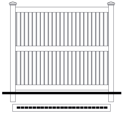 semi-privacy vinyl fence 2 semi-privacy vinyl fence 2